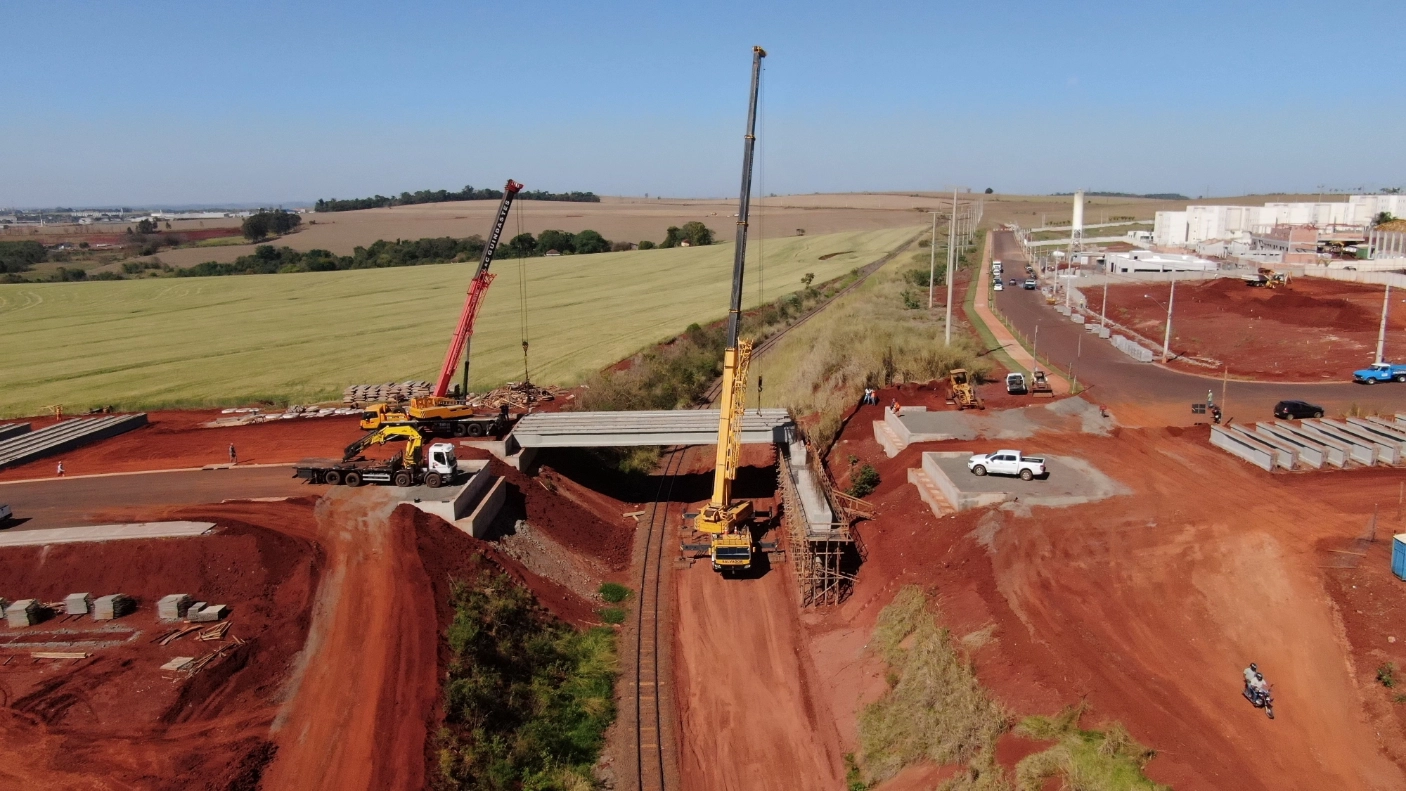 Large industrial cargo prepared for a coordinated logistics project